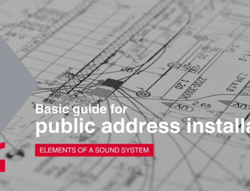 Basic guide for public address installations: elements of a sound system