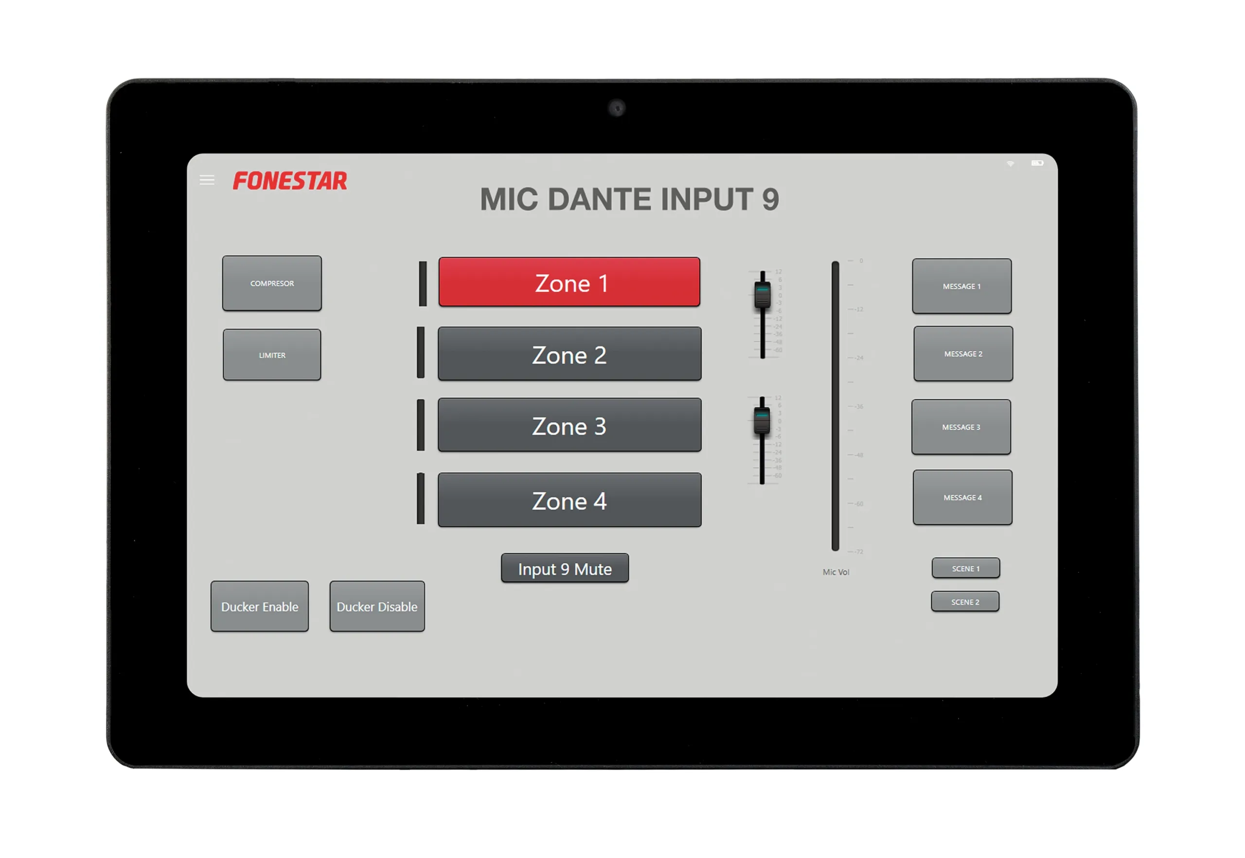 Fonestar-Sistema de zonas digital TAB-10-16